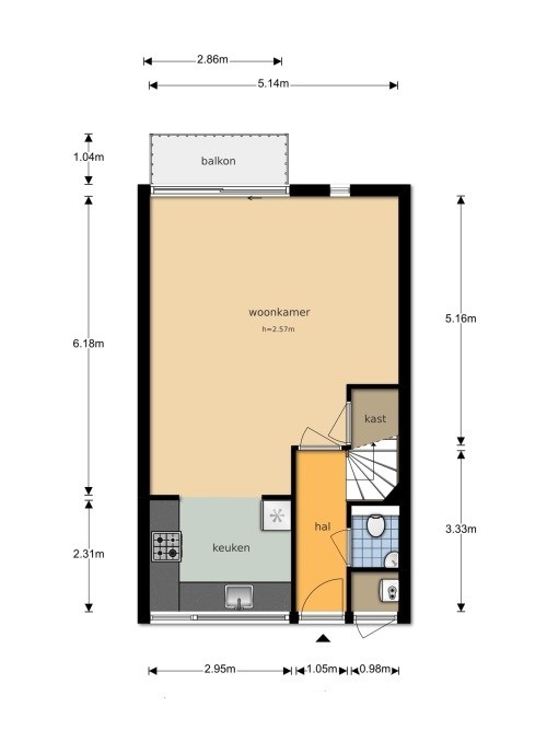 Appartement - Karel Doormanlaan/Hilversum (€1340.00/96.00m2)