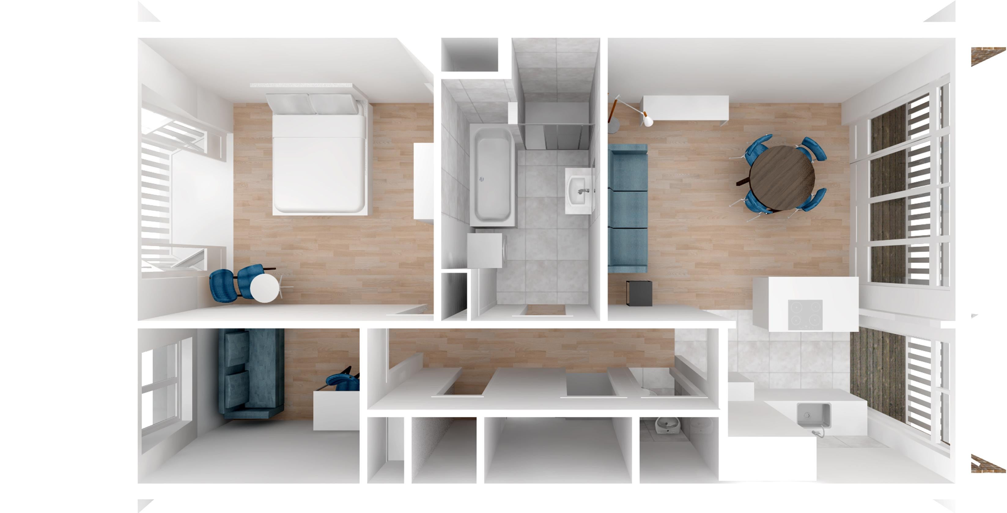 Huurwoning - Stevinstraat/Den Haag (€1040.00/74.00m2)