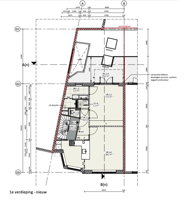 Appartement - Nachtegaalstraat/Utrecht (€1950.00/58.00m2)