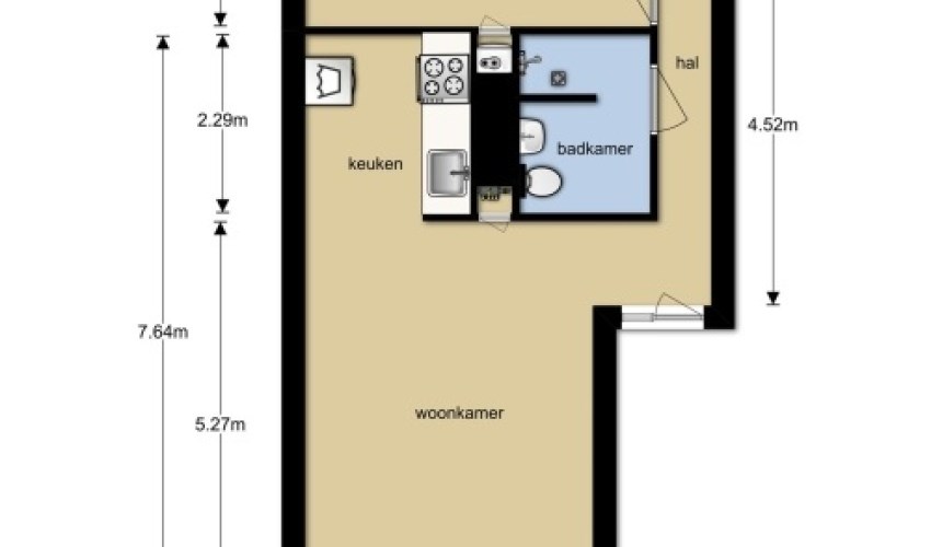Appartement - Hoge Bothofstraat/Enschede (€835.00/52.00m2)