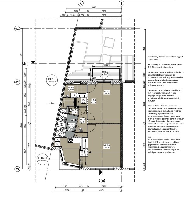 Appartement - Nachtegaalstraat/Utrecht (€1900.00/58.00m2)